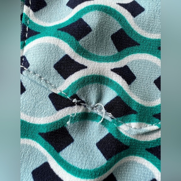 Donna Morgan Womens Blue Boho Patterned Long Sleeve Euro Summer Midi Dress 4 - Picture 13 of 13